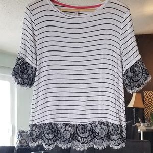 Striped Lace Shirt